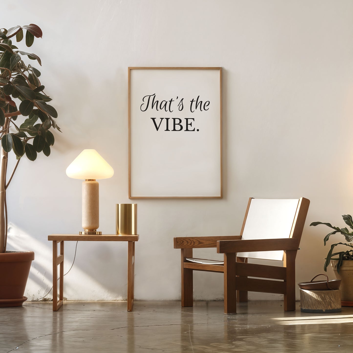 modern minimalist wall decor typography quote poster
