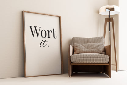 minimalist motivational wall decor typography quote print