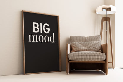 typography motivational poster big mood aesthetic wall art