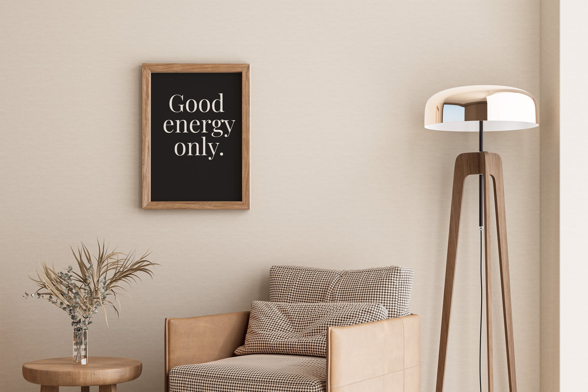 minimalist motivational wall decor typography quote print