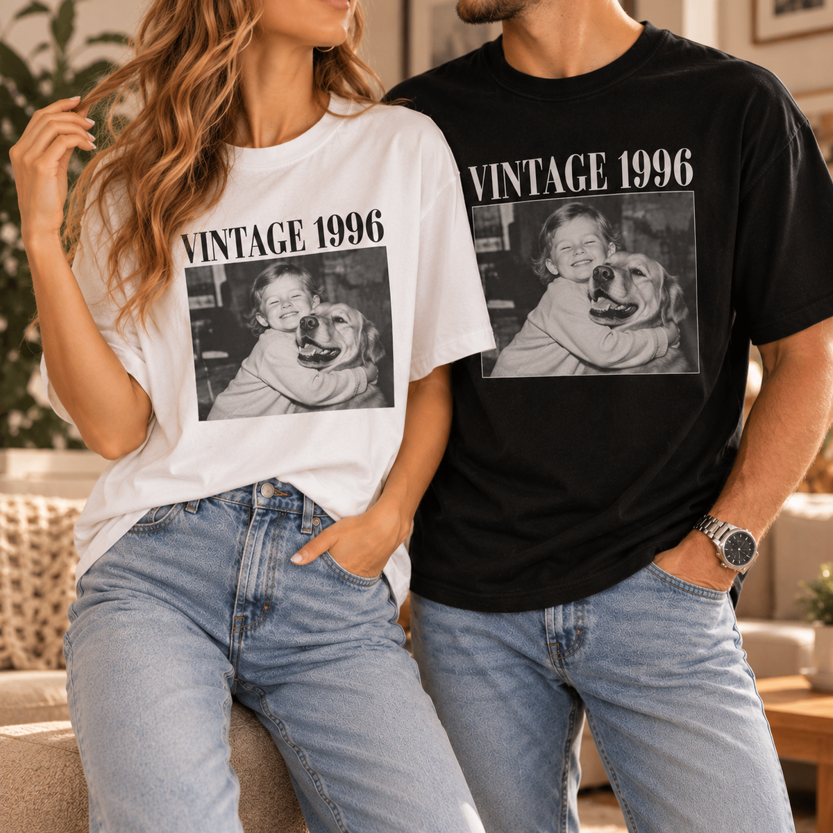 Custom photo T-shirt designed to preserve a meaningful personal memory