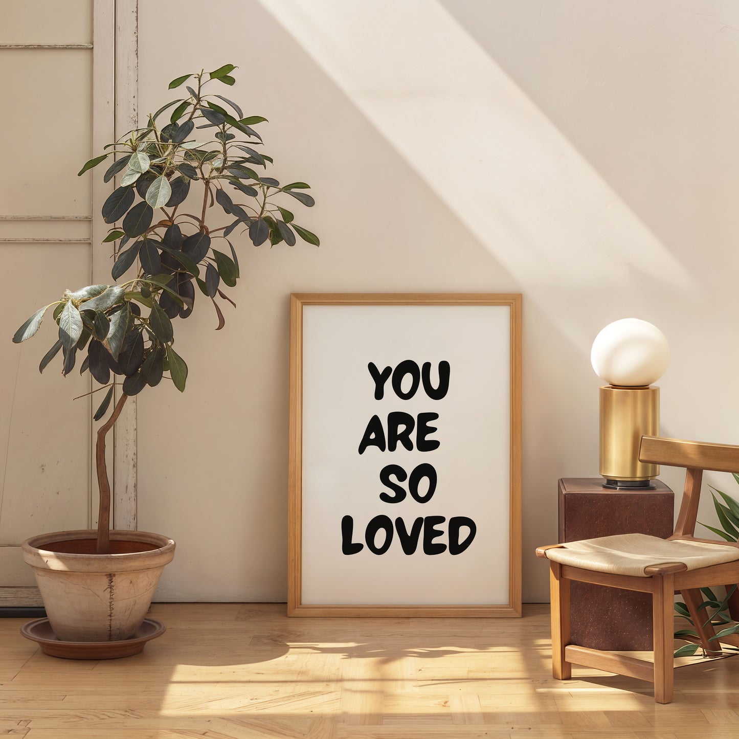 you are so loved printable poster inspirational typography wall art