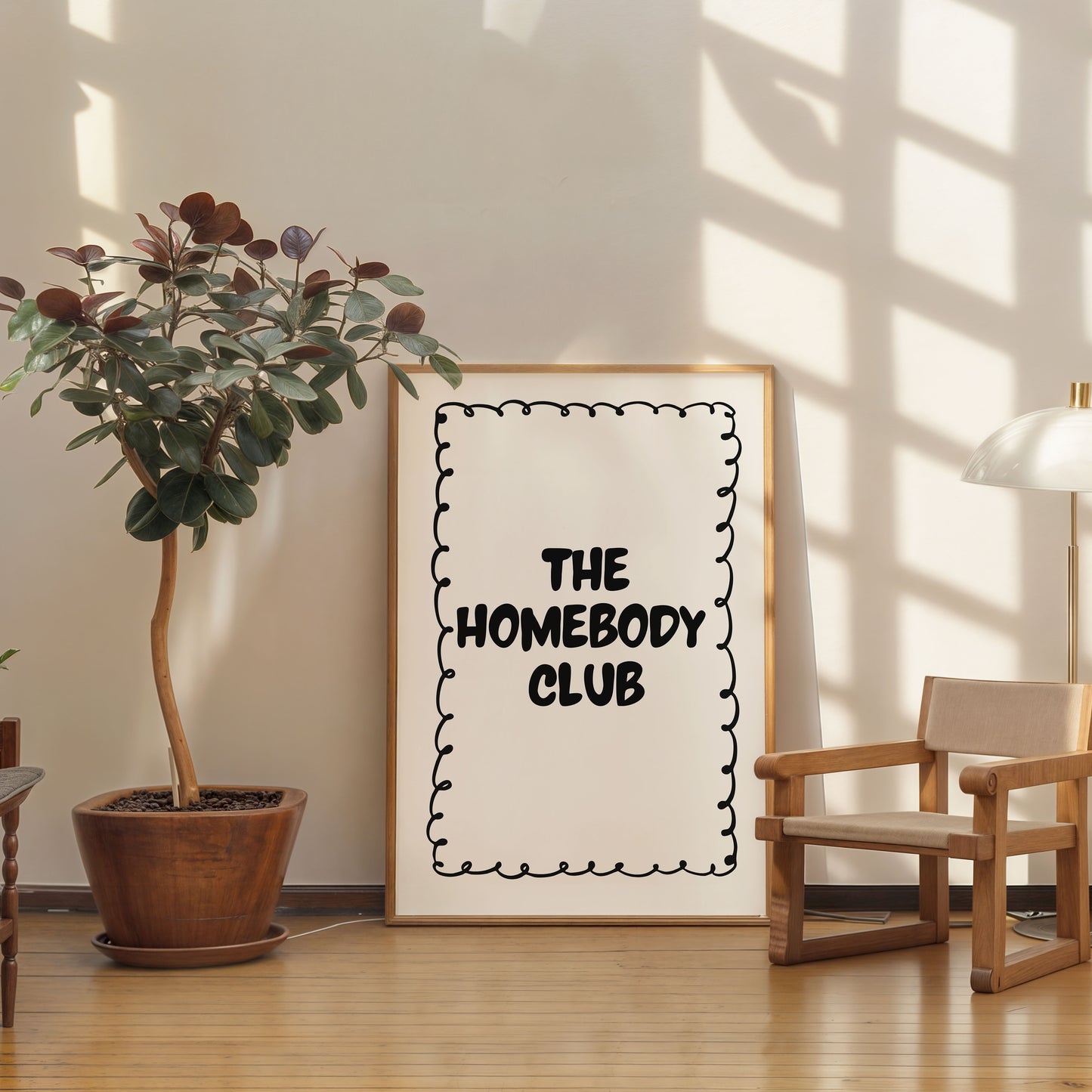 minimalist quote poster the homebody club modern wall decor