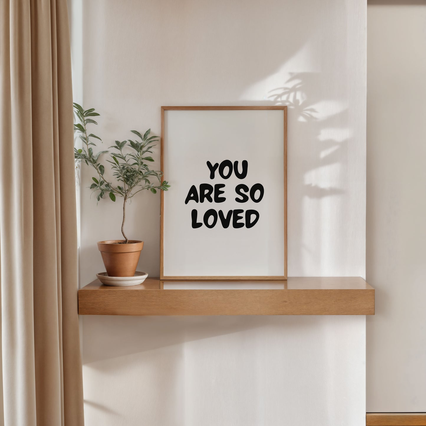 you are so loved printable wall art modern minimalist home decor