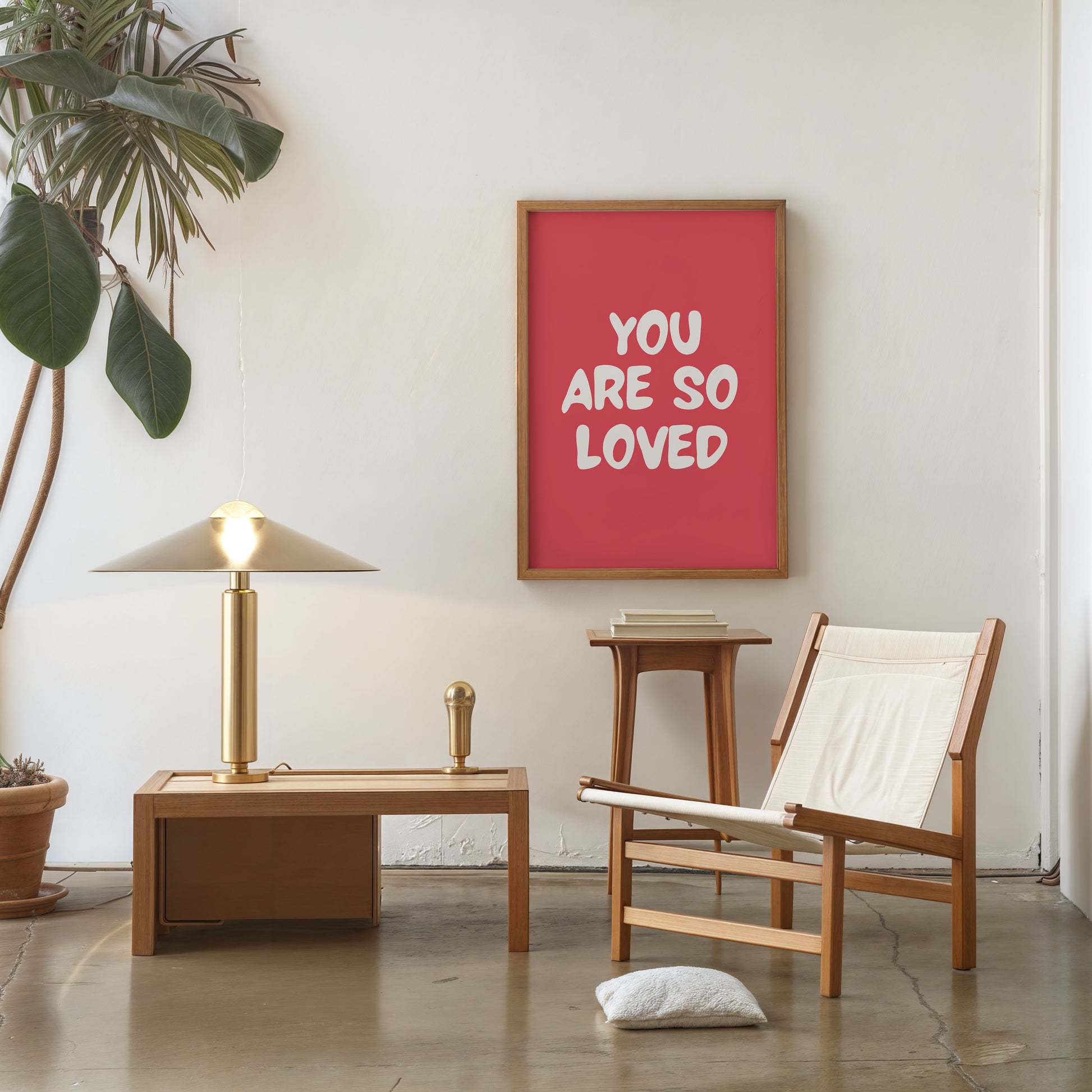 you are so loved typography poster minimalist modern wall decor