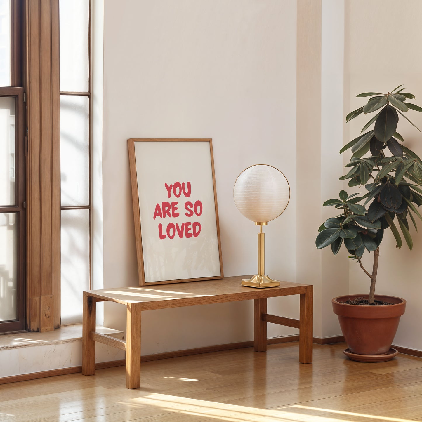 you are so loved printable wall art modern minimalist home decor